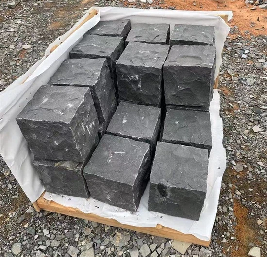 natural split basalt stone cubes natural split basalt stone cubes