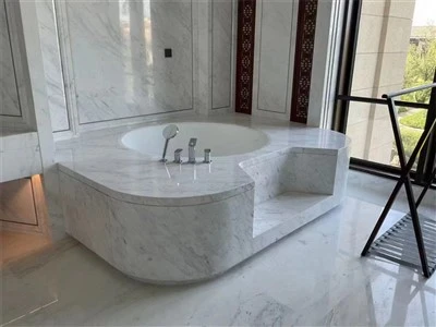 Decorazione del bagno in marmo
